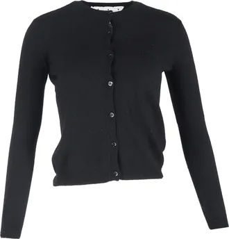 Red Valentino RED Valentino Buttoned Cardigan in Black Wool