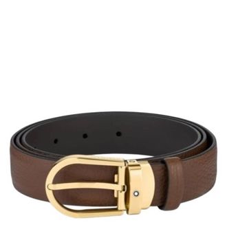 Montblanc Horseshoe Buckle 30 mm Leather Belt