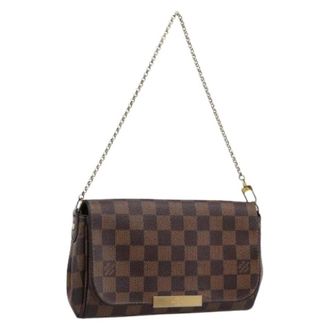 Louis Vuitton Pre-owned Damier Ebene Shoulder Bag - Dames - Pre-owned - Bruin - Maat: ONE Size