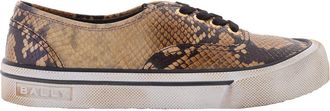 Bally Lyder Snakeskin-Effect Low-Top Sneakers