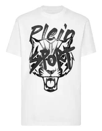 Plein Sport T-Shirt Ronde Hals Tiger
