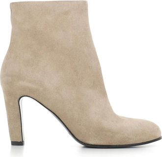 Del Carlo Enkellaarsje - Dames - Laarzen met Hak - Beige - 37 EU - Su&egrave;de - Schoenen