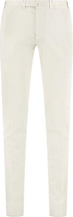 THE (ALPHABET) Katoenen Chino Broek met Stretch - Heren - Slim Fit Broeken - Beige - XL - Katoen - Broeken