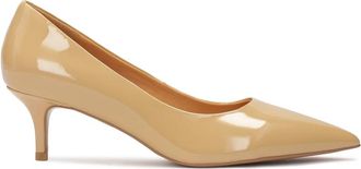 Kazar Tijdloze lakleren stilettos - Dames - Pumps - Beige - 38 EU - Leer - Schoenen