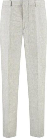 Michael Kors Suit Broeken - Heren - Nette broeken - Grijs - L - Leer - Broeken