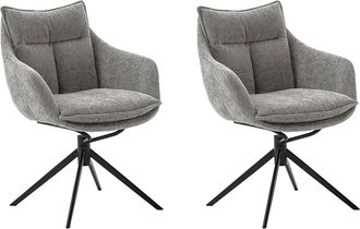 MCA Furniture Esszimmerstuhl »PARKER« () (2er-Set), drehbar 360°, Dreh- & Schwingfunktion, Belastbarkeit 120 kg