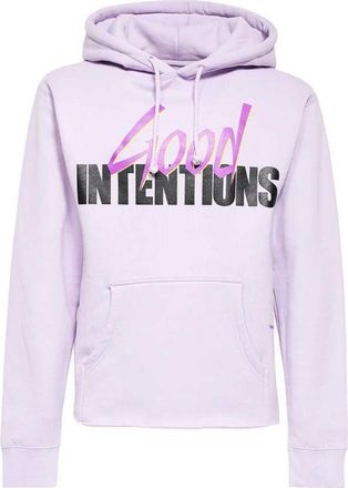 Vlone Vlone, Hoodies & sweatvesten, Heren, Paars, S, Katoen, Printed Hoodie