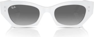 Ray-Ban Sunglasses Rb4430 675911 Zena White/Grey Unisex