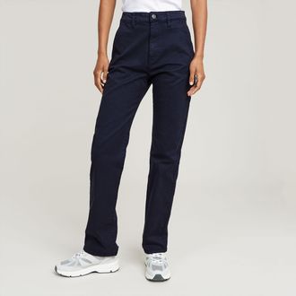 G-Star Viktoria High Straight Chino - Donkerblauw - Dames
