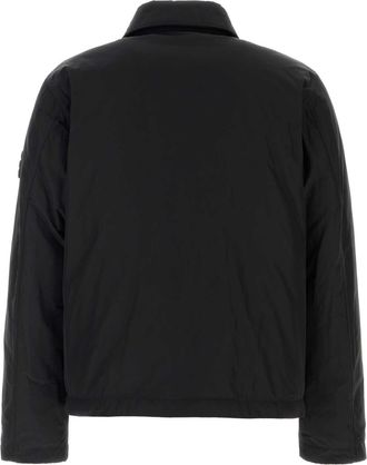 Stone Island Mens Black Polyester Blend Down Jacket Giacche E Gilet