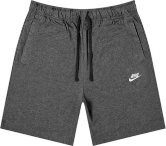 Nike Mens Jersey Shorts In Anthracite Heather Grey