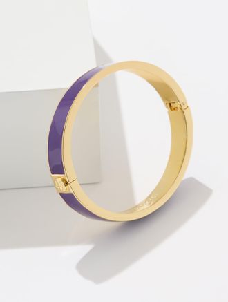Talbots Enamel Hinge Bangle - Bramble Purple/Gold - 001 Talbots