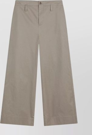 Alexander McQueen cotton wide-leg trousers