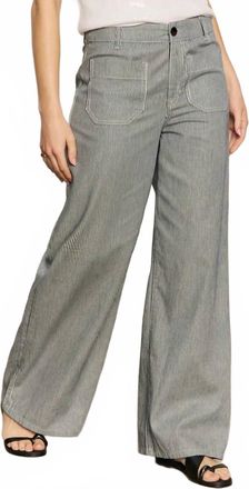 Sanctuary Marine Full Length Semi High Rise Pant In Yacht Stripe