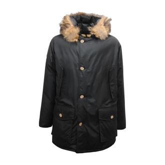 Woolrich Arctic Parka Jacket - Heren - Winterjassen - Zwart - L - Katoen - Jassen