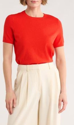 Nordstrom Slim Fit Short Sleeve Sweater in Red Bittersweet at Nordstrom Rack, Size Xx-Large