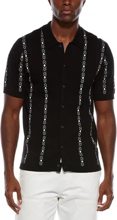 Civil Society Ace Regular Fit Striped Button Front Shirt