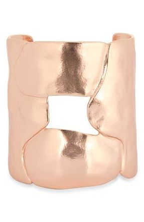 Karine Sultan Cutout Cuff Bracelet in Rose Gold at Nordstrom Rack