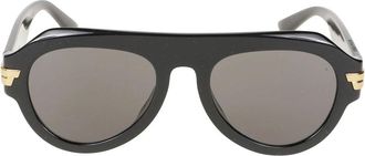 Bottega Veneta Mitre Square Zonnebril - Dames - Zonnebrillen - Zwart - ONE Size - Accessoires