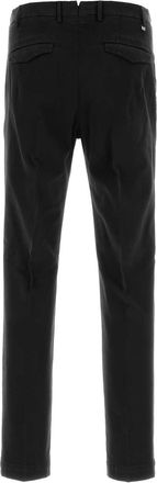 Pantaloni Torino Mens Black Stretch Cotton Pant Nero Exterior: Elastane Pantaloni Trousers