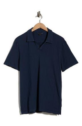 John Varvatos Zion Jacquard Cotton Polo in Deep Blue at Nordstrom Rack, Size Medium