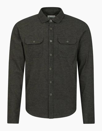 Mountain Warehouse Mens Mountain Warehouse Mens Trace Flannel Long-Sleeved Shirt - Green - Size: 44/Regular