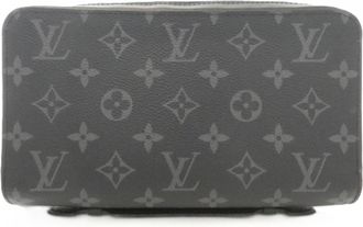 Louis Vuitton Monogram Eclipse Black Coated Canvas Long Wallet (Bi-Fold) (Pre-Owned)