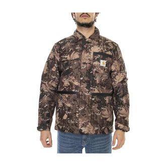 Carhartt Work in Progress Regular Fit Zip Jacket - Heren - Zomerjassen - Veelkleurig - M - Polyester - Jassen