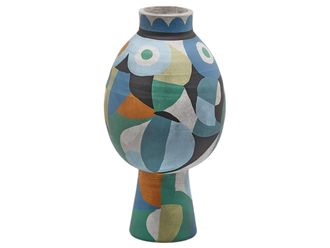 Schubiger M&ouml;bel Vase Keramik Multicolor H: 40 cm