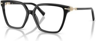 Tiffany & Co. 55mm Square optical glasses in Black at Nordstrom