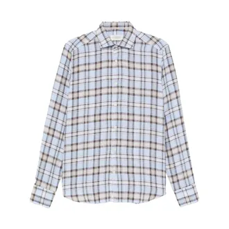 Tintoria Mattei Casual Shirts, male, Multicolor, Size: XL Linen Shirt