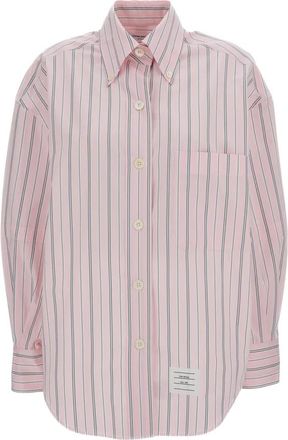 Thom Browne Supersized Point Collar Shirt - Dames - Overhemden - Roze - XS - Katoen - Overhemden