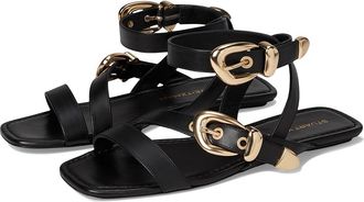 Stuart Weitzman Maven Sandals Womens Shoes Black : 6.5 M, Leather