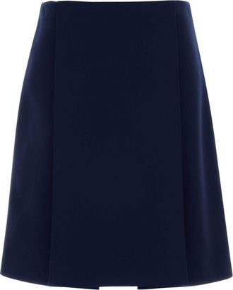 Miu Miu Blue Above Knee Skirt