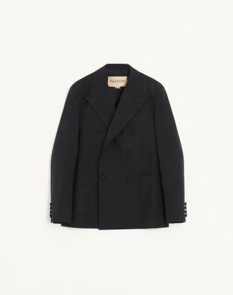 Valentino Giacca doppiopetto Valentino in lana Uomo NERO 44