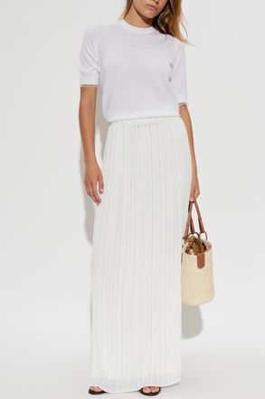 Fabiana Filippi Pleated Skirt, Womens, White