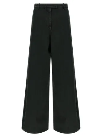 Dries Van Noten Trocknen Van Note Velvet -Einsatzjeans