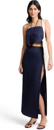 Onia Cropped Cami Top in Noir Navy at Nordstrom, Size 10