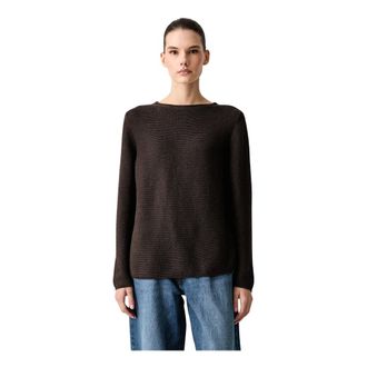 Marc O'Polo Regular Fit Pullover - Dames - Truien - Bruin - Maat: S Katoen