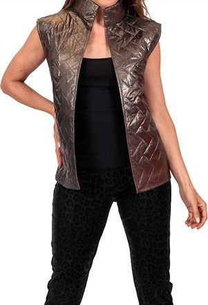 Scapa Polished Sleeveless Vest In Bronze