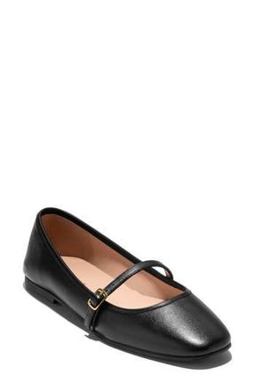 Cole Haan Yelena Mary Jane Flat in Black Leather at Nordstrom Rack, Size 9
