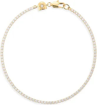 Astrid & Miyu Tennis Chain Bracelet in Gold at Nordstrom