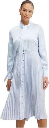 Karl Lagerfeld Shirt Dress - Dames - Shirt Kleedjes - Blauw - L - Leer - Kleedjes