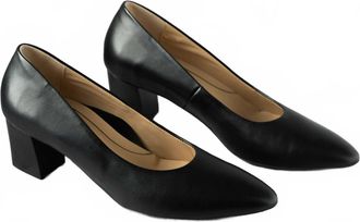 Ara Womens Lichfield Mid-Heel Pump In Black Leather
