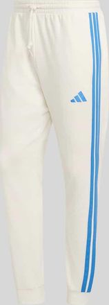 adidas Sweathose mit Logo-Detail aus Baumwoll-Mix in Offwhite, Gr&ouml;&szlig;e XXL