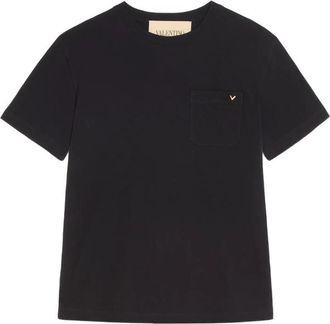 Valentino Cotton T-Shirt With Vgold