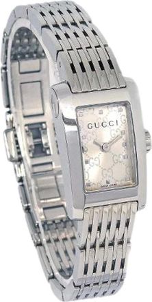 Gucci Pre-owned Watches, female, Gray, Size: ONE SIZE Pre-owned Vintage Stainless Steel Watch