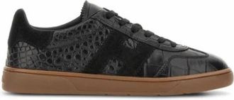Hogan Cool Allacciato H - Dames - Sneakers - Zwart - 36 1/2 EU - Leer - Schoenen