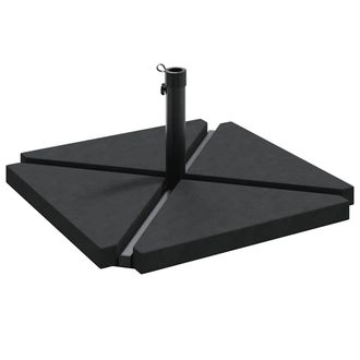 vidaXL Set De 5 Bases Para Sombrilla De Jard&iacute;n En Granito Y Acero Vidaxl