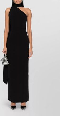Solace London draped one-shoulder maxi dress